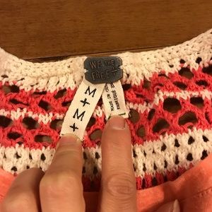 Free People Coral crop top